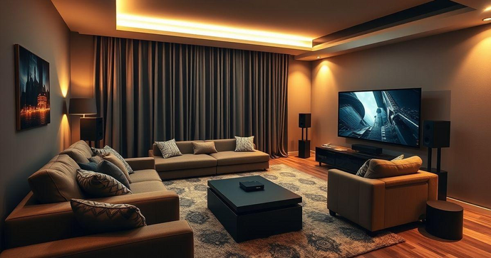 Como Criar uma Sala de Cinema Perfeita em Seu Apartamento Como Criar uma Sala de Cinema Perfeita em Seu Apartamento