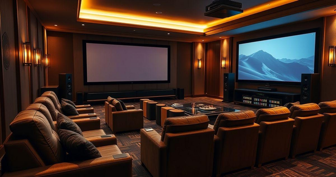 Como Criar uma Sala de Cinema Residencial de Luxo que Impressiona Como Criar uma Sala de Cinema Residencial de Luxo que Impressiona