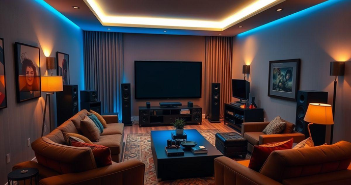 Como Montar um Home Theater Planejado de Canto Ideal para Seu Espaço Como Montar um Home Theater Planejado de Canto Ideal para Seu Espaço