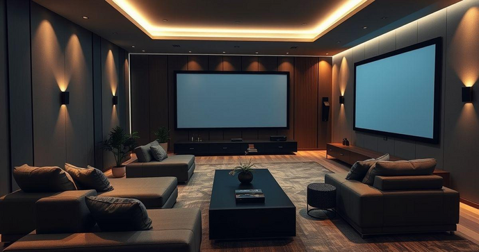 Home Theater Planejado Moderno Para Sua Casa