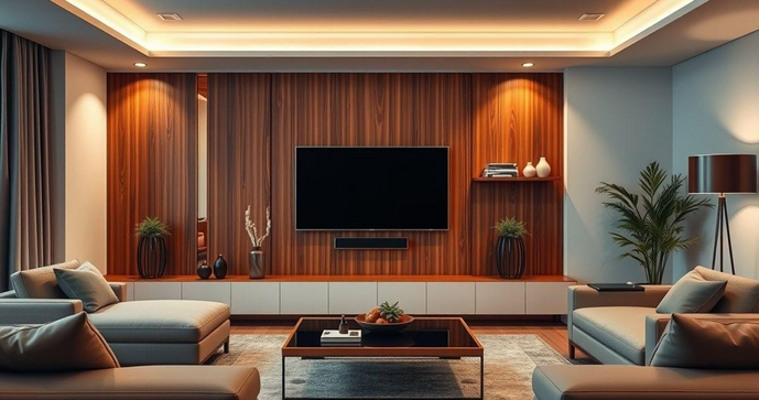 Sala de TV Painel Planejado para Transformar Seu Espaço Sala de TV Painel Planejado para Transformar Seu Espaço