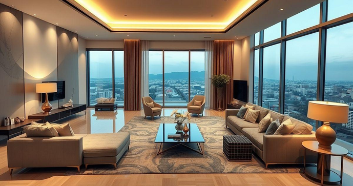 Transforme seu Lar com uma Sala Planejada de Luxo e Elegância Transforme seu Lar com uma Sala Planejada de Luxo e Elegância