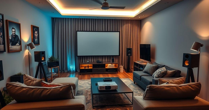 Como Criar uma Sala de Cinema em Apartamento Pequeno e Aproveitar ao Máximo o Espaço