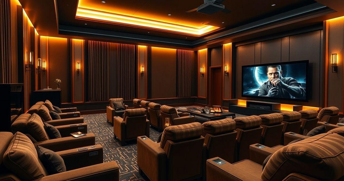 Transforme Seu Espaço com uma Sala de Cinema Residencial de Luxo Transforme Seu Espaço com uma Sala de Cinema Residencial de Luxo
