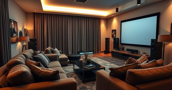 Como Criar uma Sala de Cinema em Apartamento Perfeita e Confortável Como Criar uma Sala de Cinema em Apartamento Perfeita e Confortável