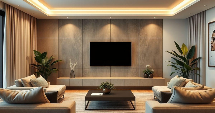 Como Transformar Sua Sala de TV com um Painel Planejado Como Transformar Sua Sala de TV com um Painel Planejado