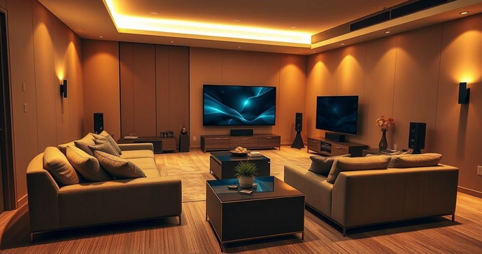 Home Theater Planejado de Canto Transforme Seu Espaço com Estilo Home Theater Planejado de Canto Transforme Seu Espaço com Estilo
