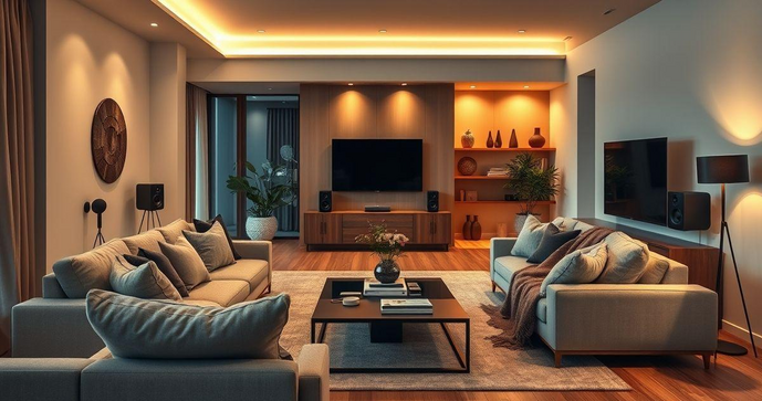 Transforme Seu Espaço: Descubra o Poder da Automação de Som em Casa Transforme Seu Espaço: Descubra o Poder da Automação de Som em Casa